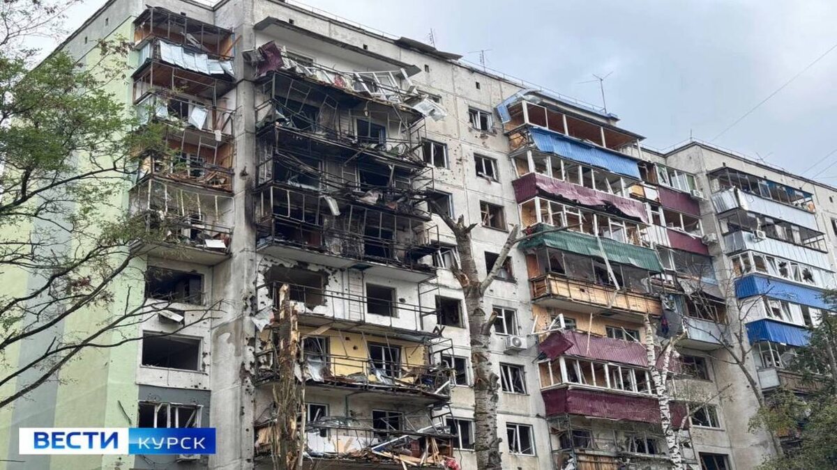    Съёмочная группа "Вестей-Курск" работает в Железнодорожном районе — на месте прилёта БПЛА