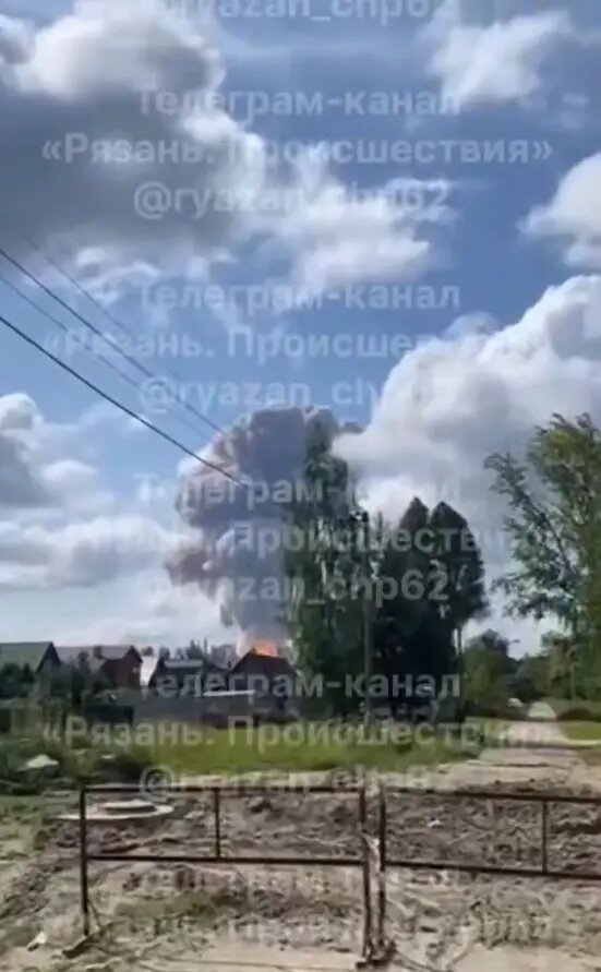    Фото: стоп-кадр видео из телеграм-канала «Рязань. Происшествия»