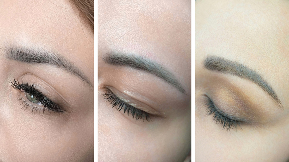 Посеревшие брови спустя некоторое время после перманентного макияжа