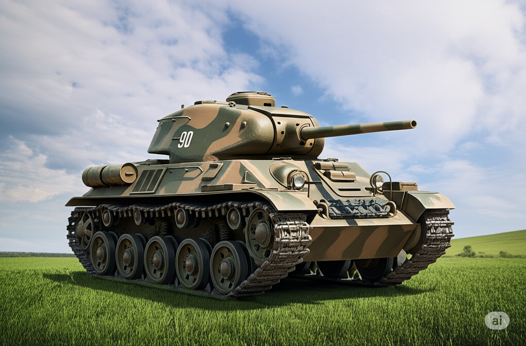 Лёгкий танк тяжёлого бронирования (он же ЛТТГ) должен был выглядеть именно так, по мнению нейросети.