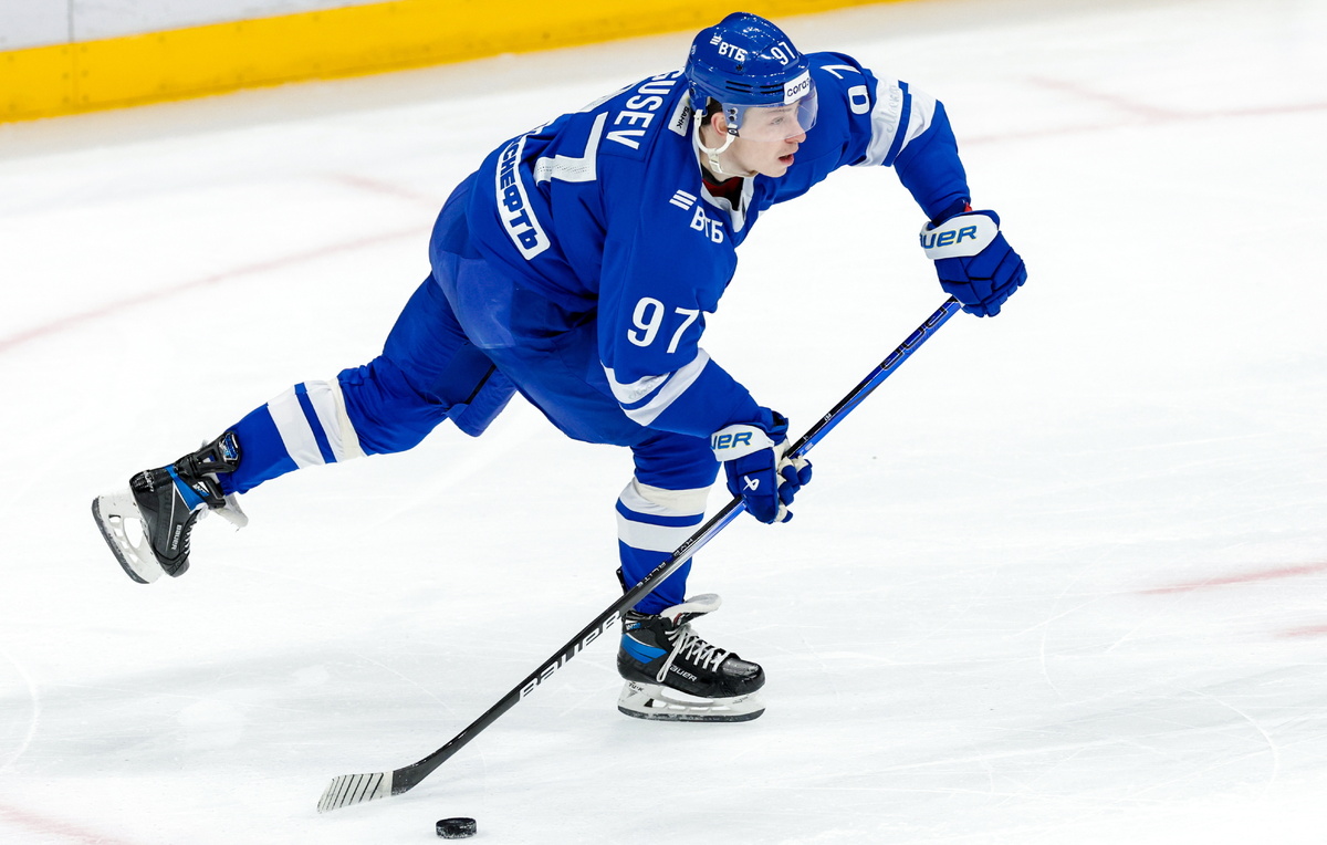    Нападающий "Динамо" Никита Гусев   Михаил Синицын/ТАСС