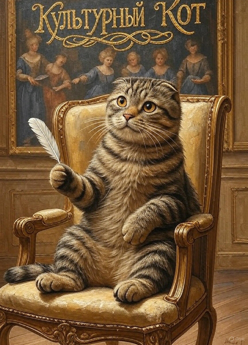 Хорошо сижу, культурно. Чисто «Культурный Кот»
