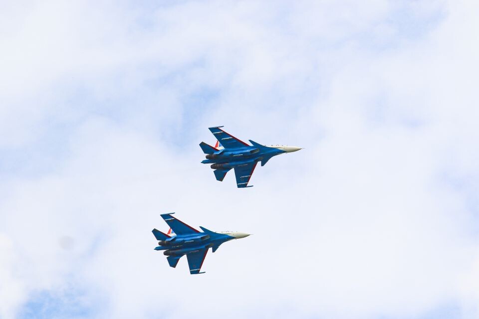    Репетиция полета "Русских Витязей". Источник: Виталий Барабаш