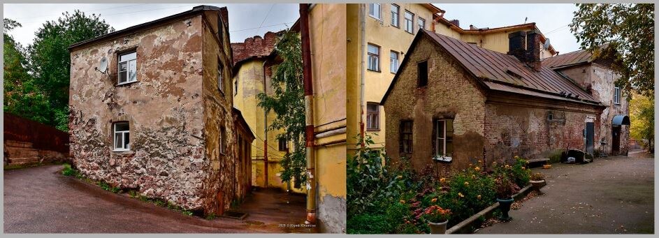 Каменная и кирпичная части