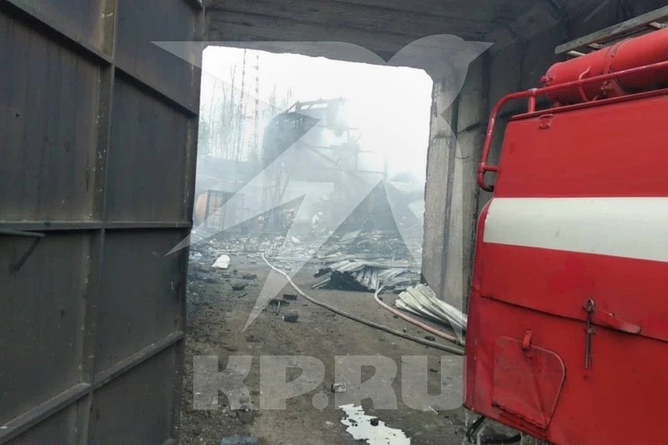 Кадры после взрыва в 2021 году.