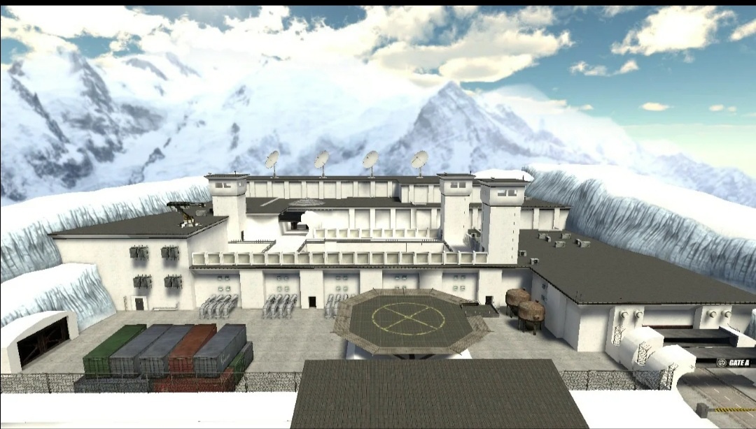 Комплекс из иллюминатора вертолёта.