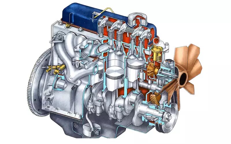 Двигатель Волги ГАЗ‑24 – с нижним распредвалом, четырехцилиндровый, рабочим объемом 2,45 л. Степень сжатия – 8,2. Мощность – 95 л. с. при 4500 об/мин. Выпускали модификацию со степенью сжатия 6,7 и мощностью 86 л. с. при 4500 об/мин. Малыми сериями делали машины с мотором V8 рабочим объемом 5,53 л.