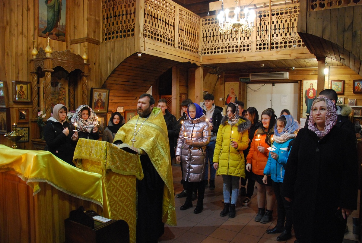 Молебен в храме св. прав. Матроны