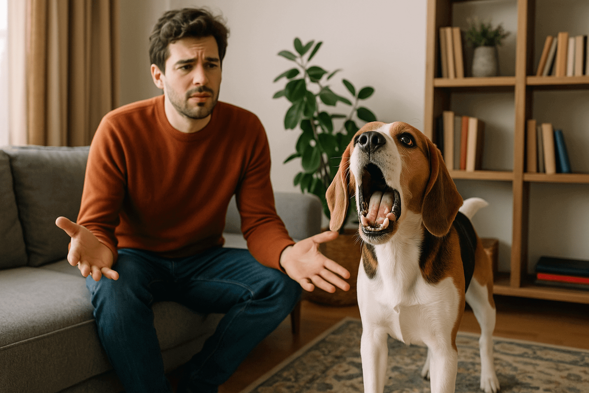    Некоторые собаки любят лаять, другие могут быть более сдержанными. Но почему некоторые собаки лают, казалось бы, будто в никуда?