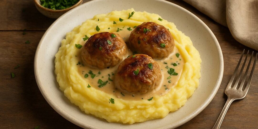 Секрет ароматных тефтелей с пюре: сытно, нежно и с заботой о близких