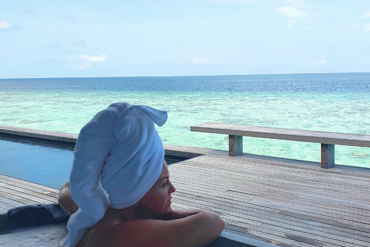 Релакс посреди бескрайнего океана. Фото из личного архива.