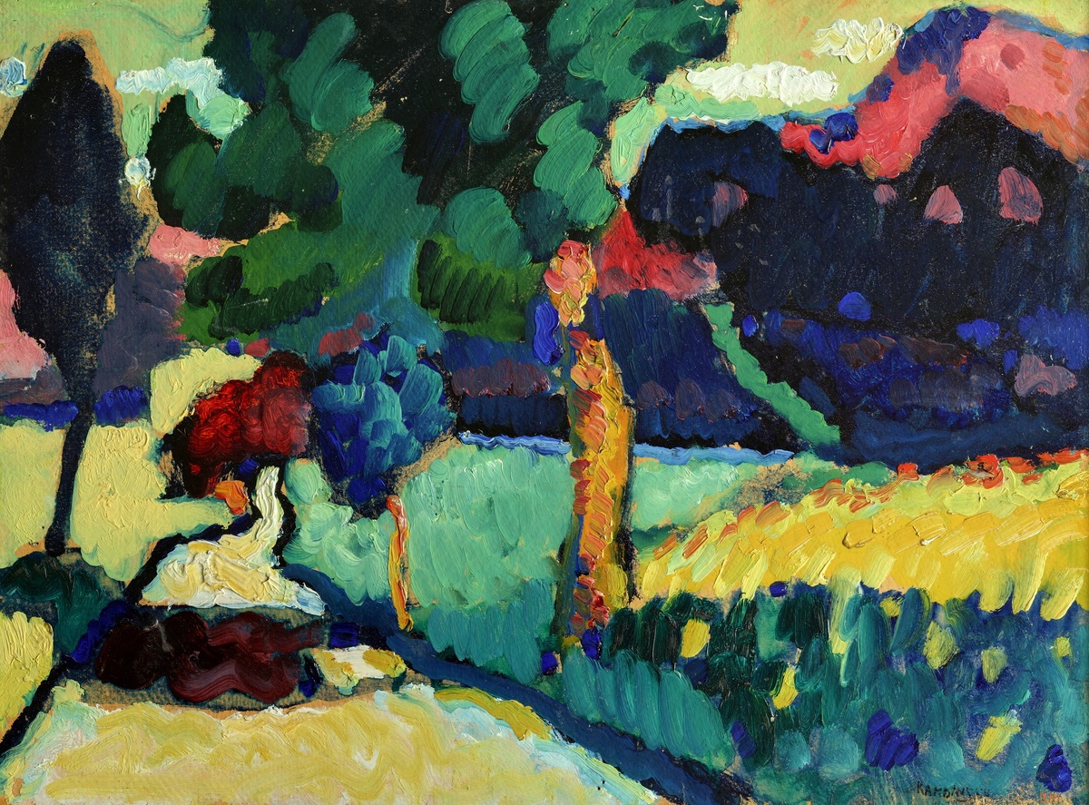 Василий Кандинский «Летний пейзаж», 1909 год