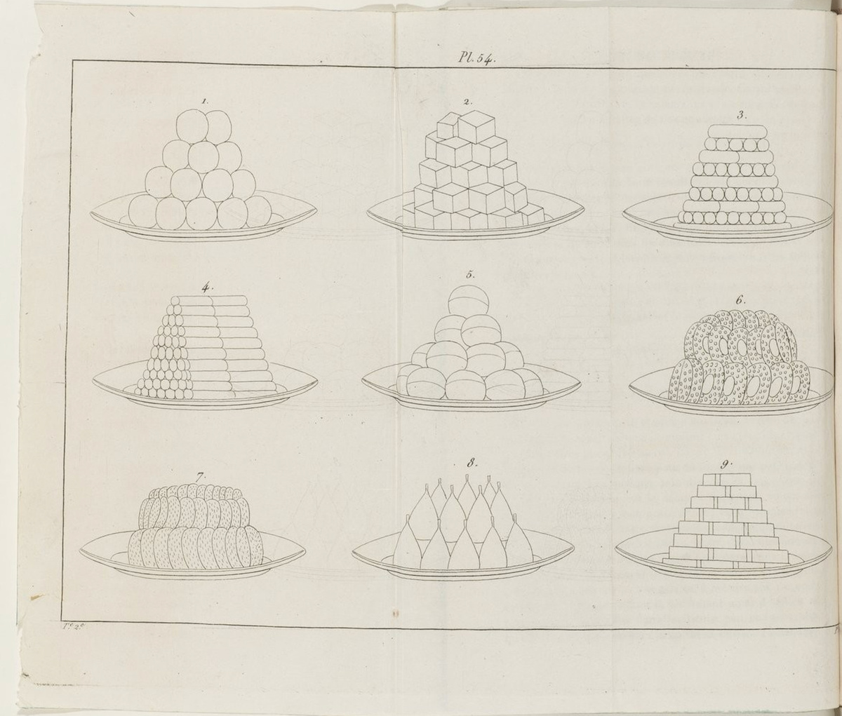 Marie-Antoine Carême "Le Pâtissier Royal Parisien", 1815. Image n°5 les beignets à la dauphine.