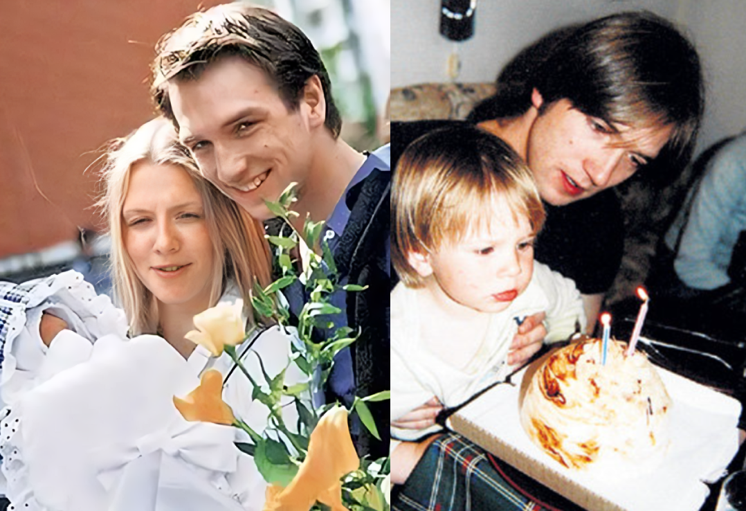 Пётр с первой женой и с сыном