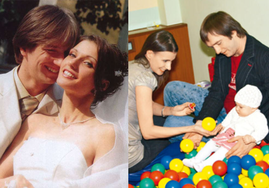 Пётр со второй женой и с дочкой