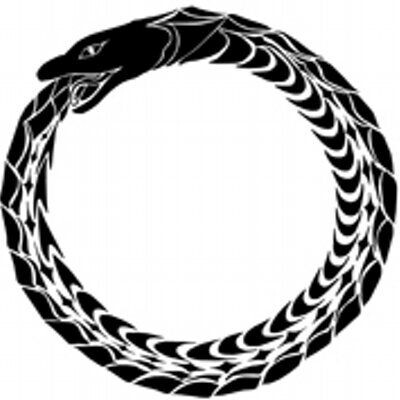 змея кусающая свой хвост