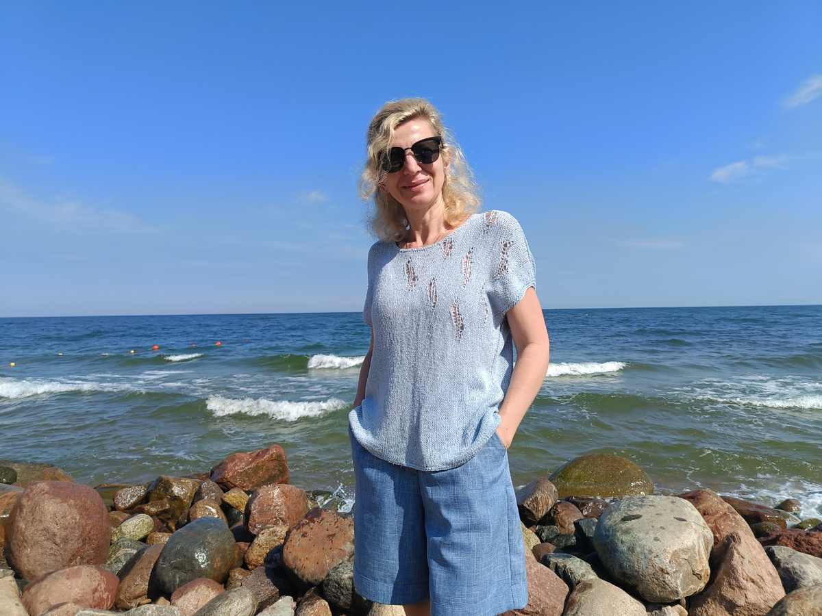 Блуза "Глория", 100% буретный шёлк.