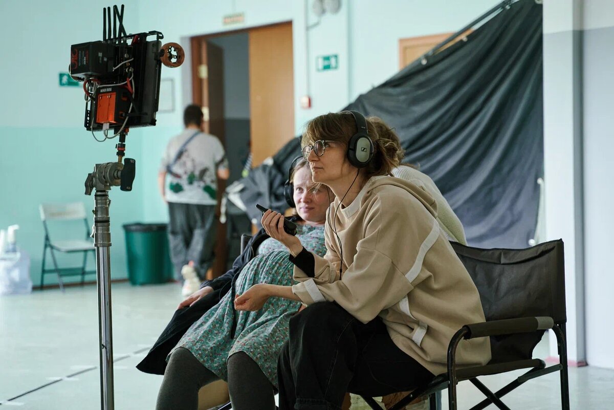 На съемках сериала «Дыши»