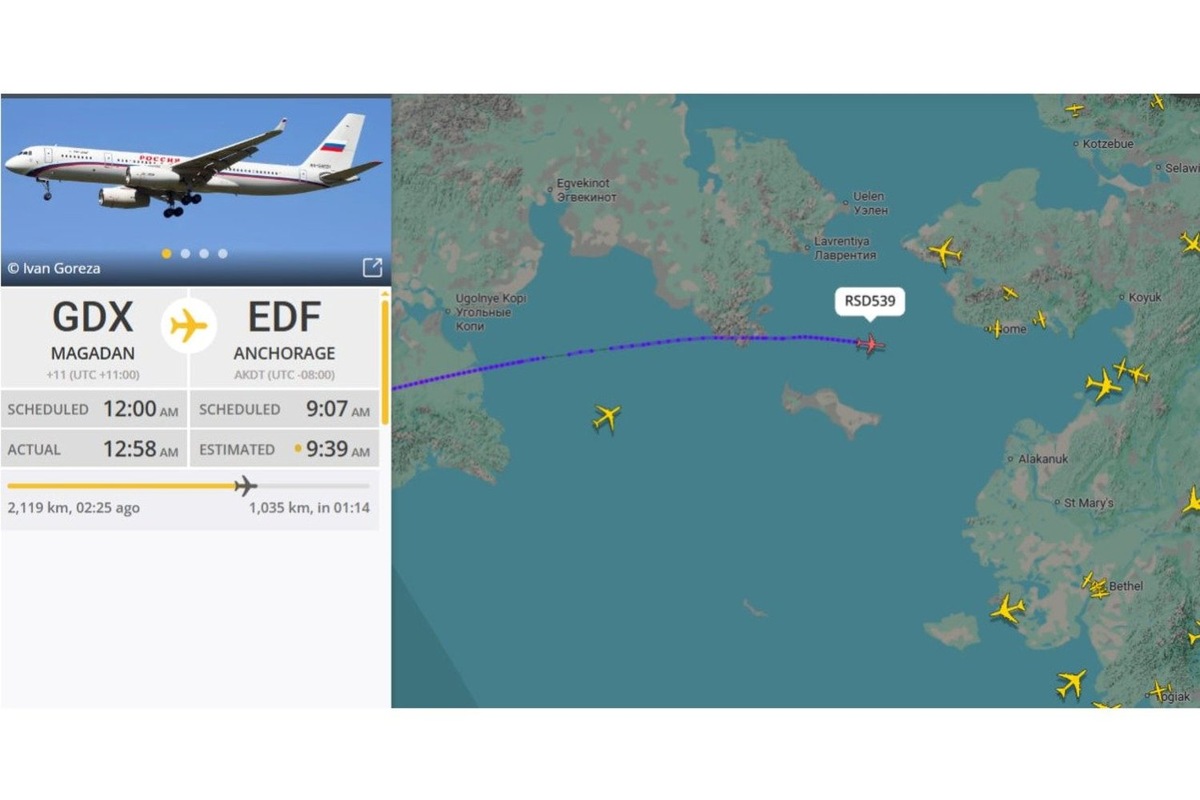   скриншот сайта flightradar24.com