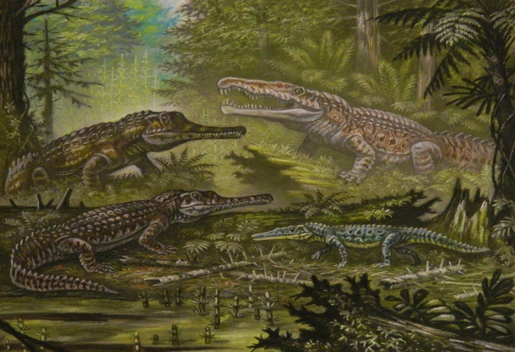 Фитозавры собрались вместе.