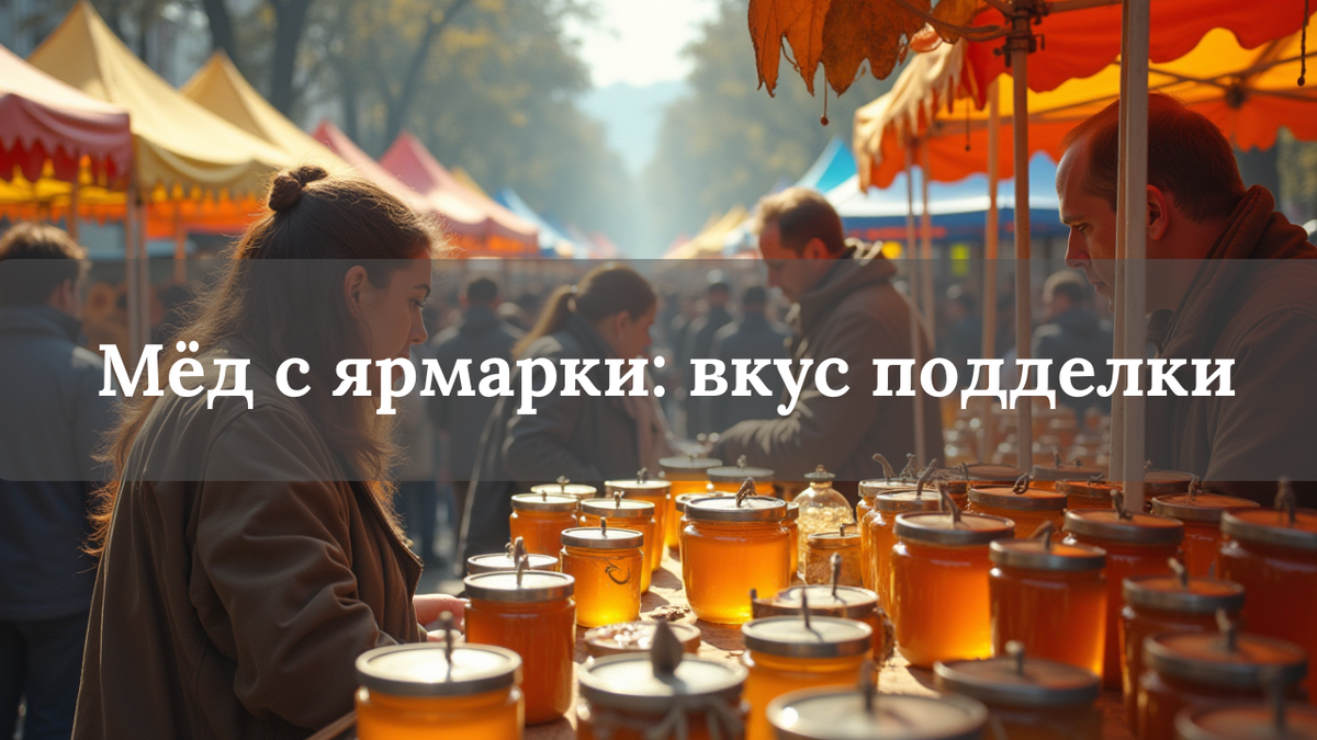 Красочные палатки, громкие обещания и “эксклюзивный мёд с пасеки” часто оказываются подделкой. Разбираем, как работают ярмарочные аферисты и как выбрать настоящий мёд.