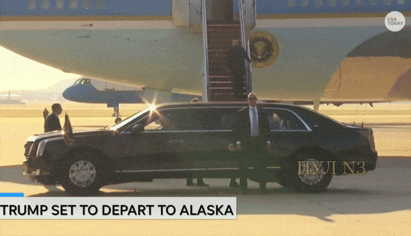    До встречи с Путиным на Аляске 7 часов: Трамп уже на борту президентского самолёта на авиабазе Эндрюс. Видео: ТГ-канал "Пул №3"