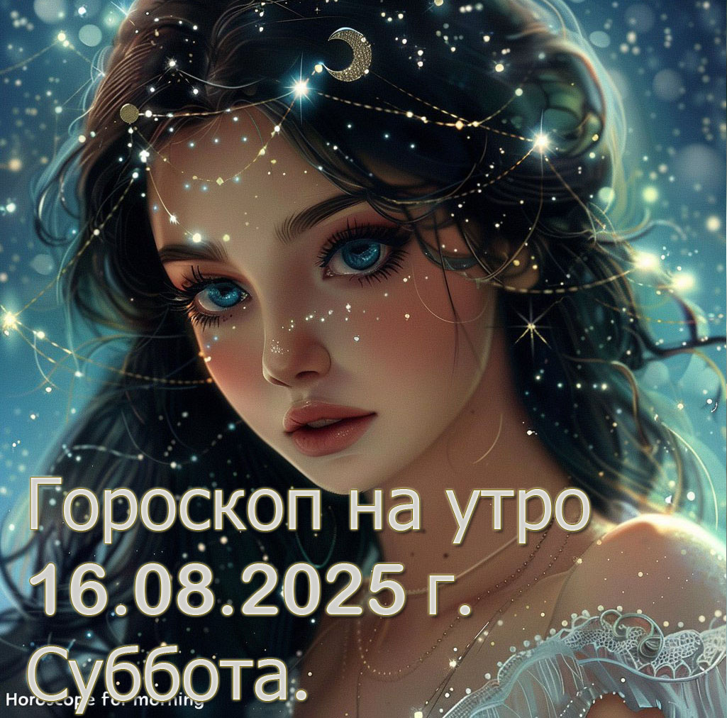 Гороскоп на утро 16 Августа 2025 г. Суббота. https://t.me/goroskopnautro