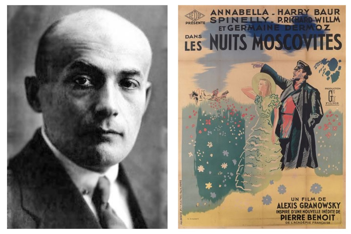 Режиссёр Алексей Грановский. Афиша фильма "Московские ночи" (работа Юрия Анненкова)