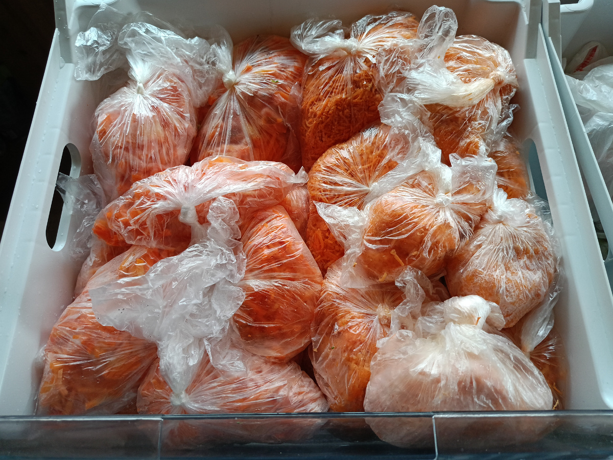 Три вида нарезки на разные блюда.