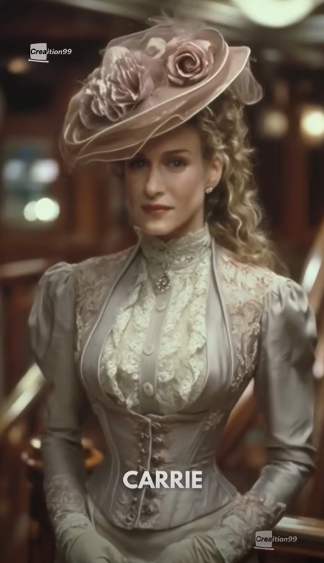 А вот такой Кэрри в образе героини 19-го века увидели нейросети