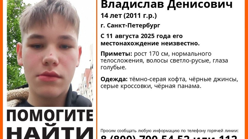 Уже четыре дня идут поиски пропавшего мальчика в Петербурге