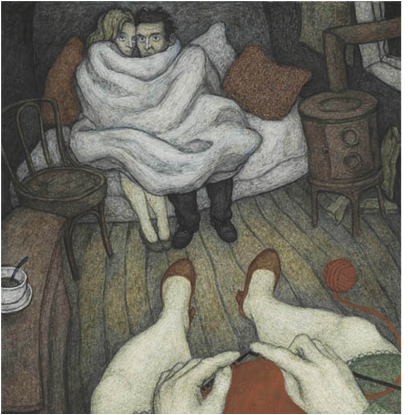 иллюстрация к роману Франца Кафки "Замок"