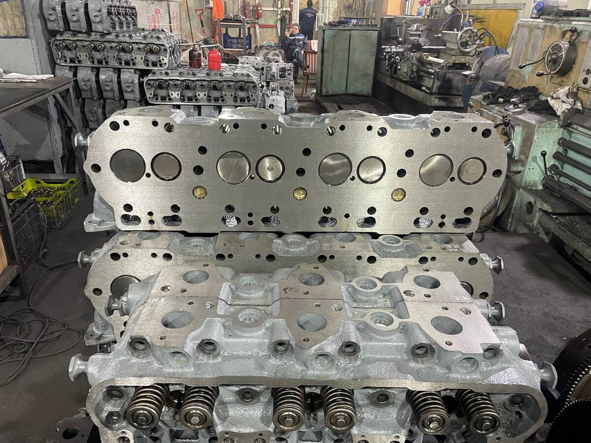 ГБЦ ЯМЗ-238 нового образца. Восстановленные в собственном цехе. 