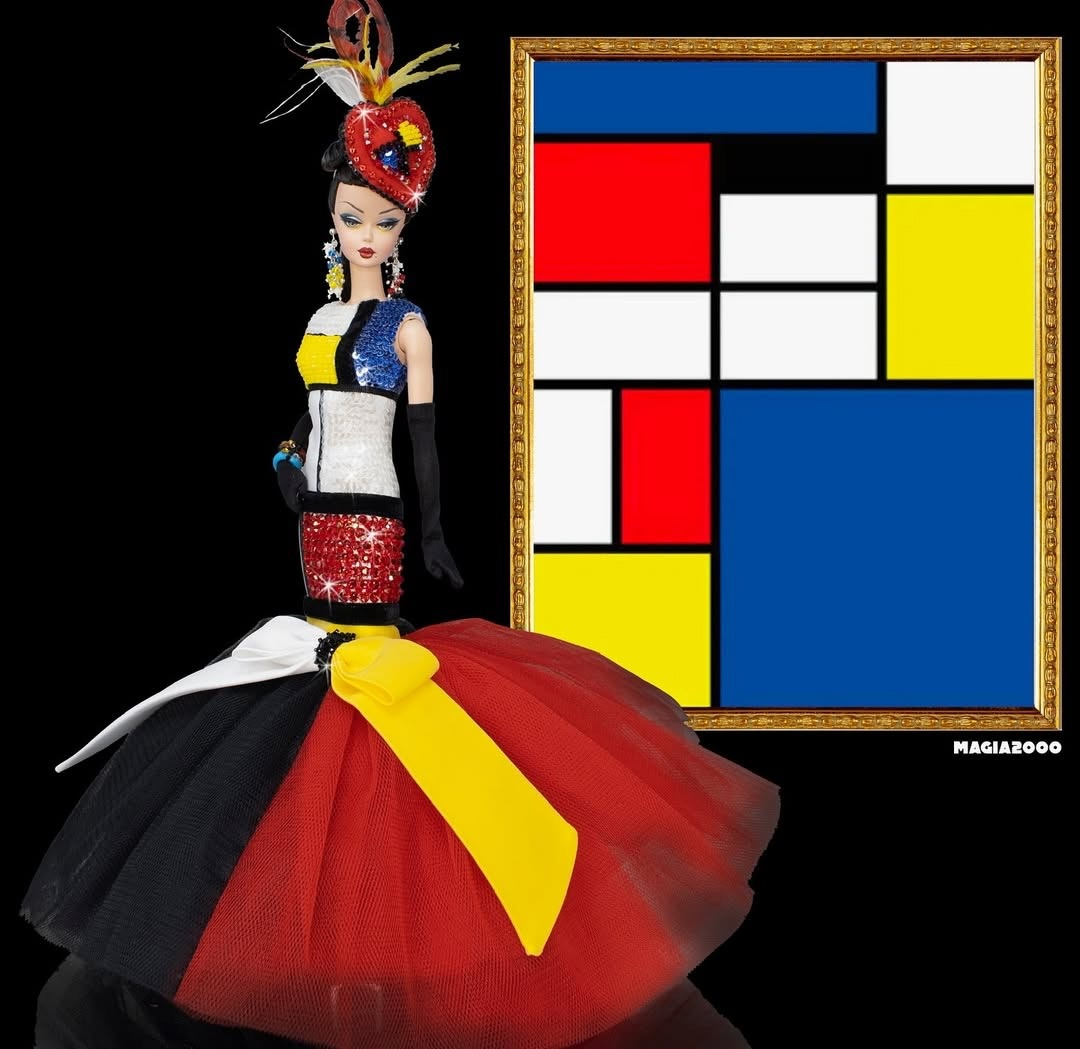When Fashion Meets Modernism: The Mondrian-Inspired Doll Unveils a New Era! by Magia2000.com