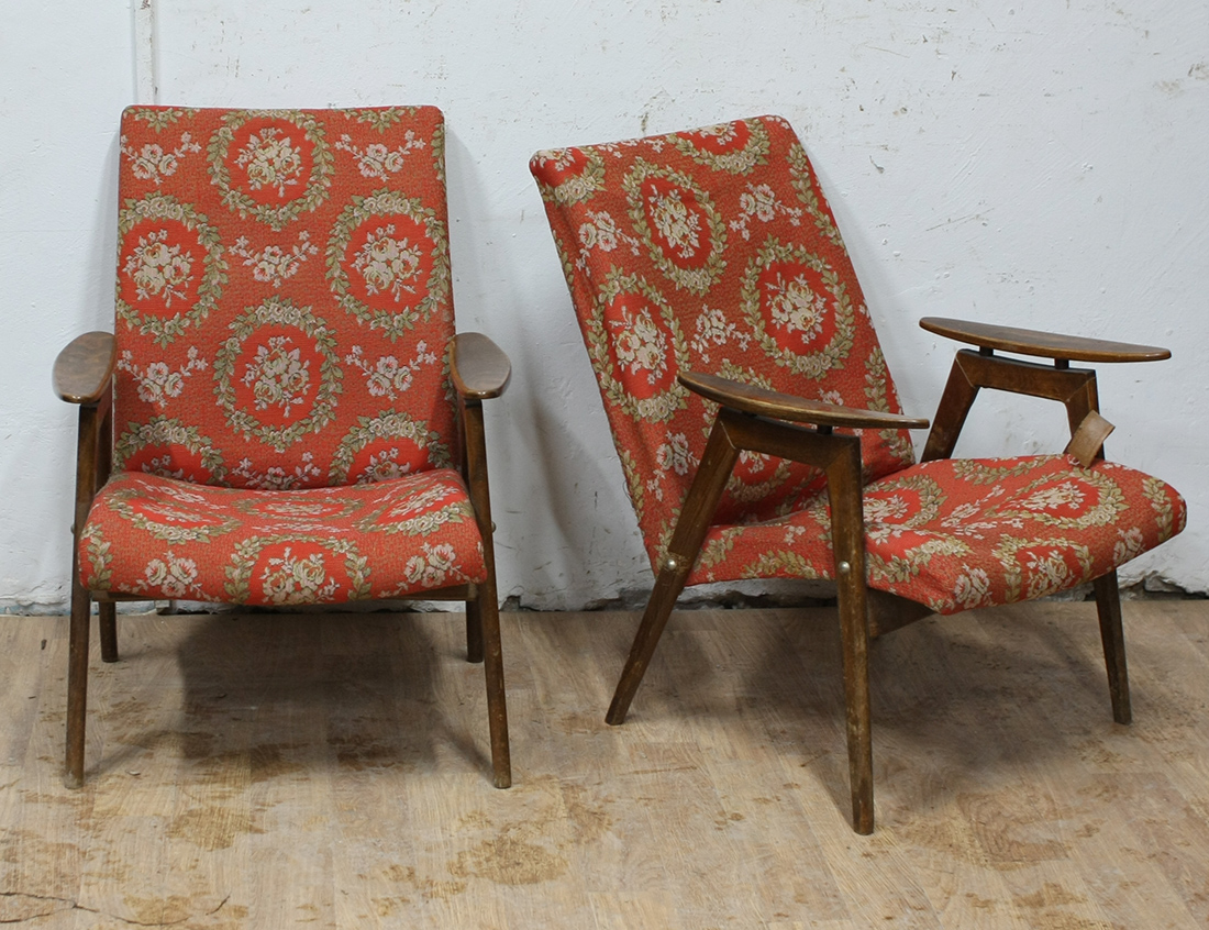 Советские, теперь уже винтажные кресла