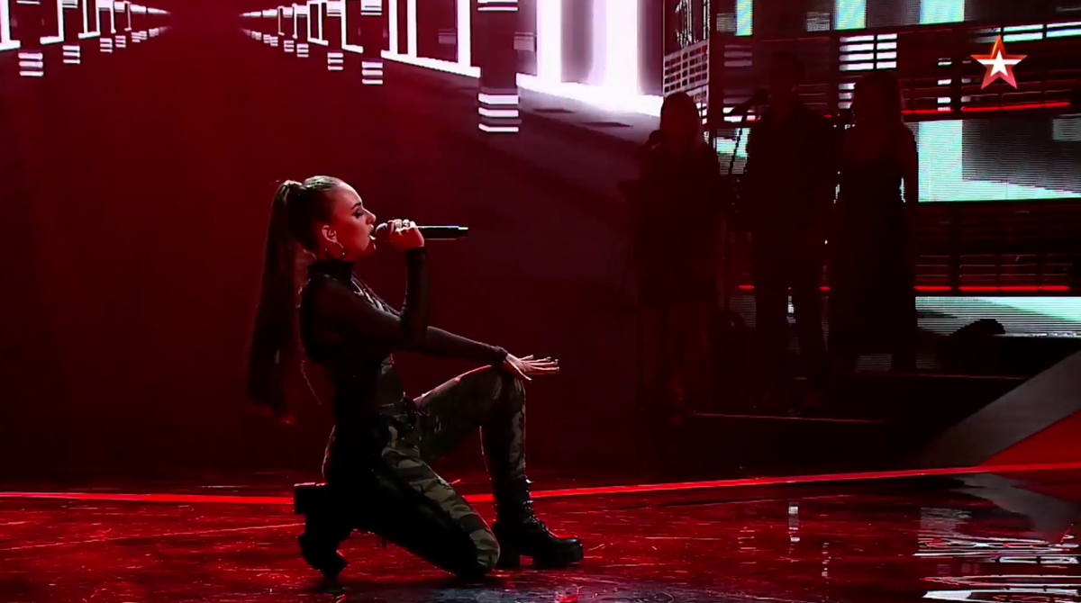 Елена Фрейман на конкурсе "Новая звезда".