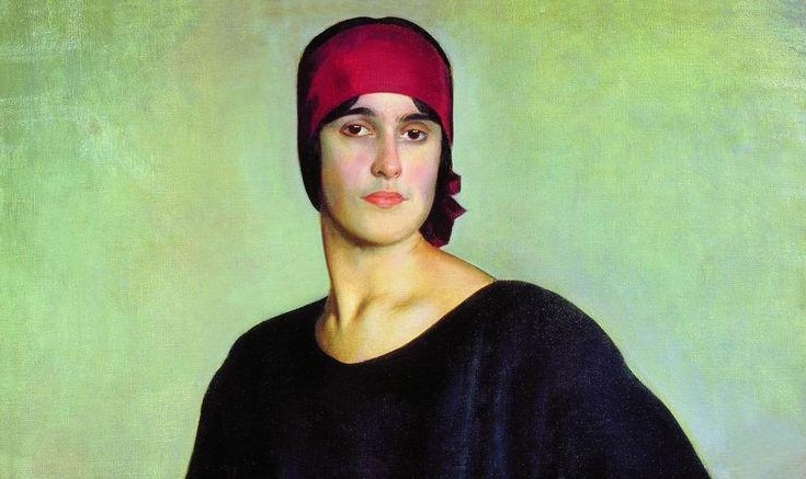 Борис Кустодиев. Портрет Татьяны Николаевны Чижовой (фрагмент). 1924. Ивановский художественный музей