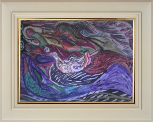 Мой первый рисунок в цвете......  Уже переехав из Ташкента в Россию матушку, я отфотографировала рисунки и выложила их в соц.сеть в закрытый альбом....