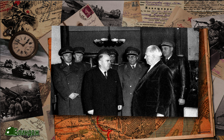 Мюллер в центре в очках - на службе в ГДР