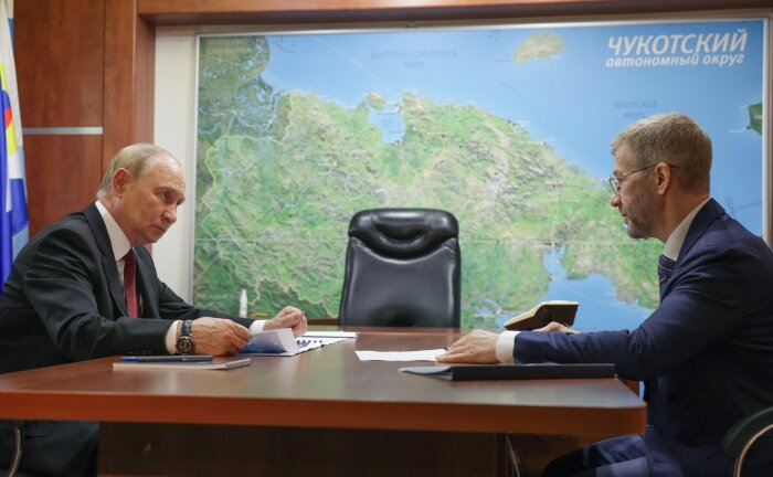 Владимир Путин встретился с губернатором Чукотки Владиславом Кузнецовым / фото: сайт президента России