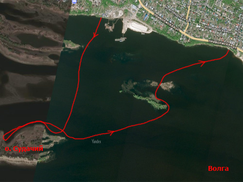 Мой маршрут на лодке