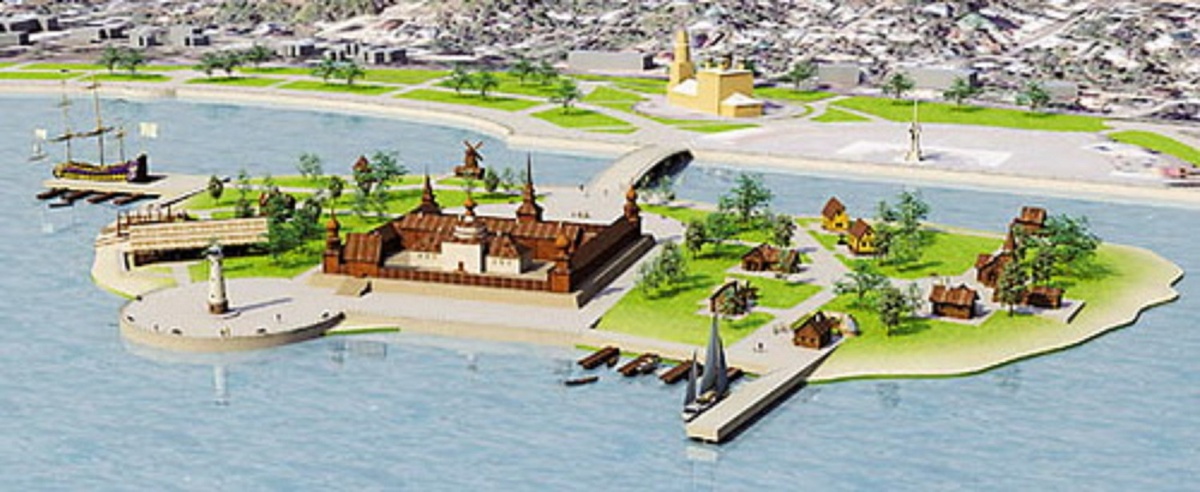 реконструкция строений 18 века.