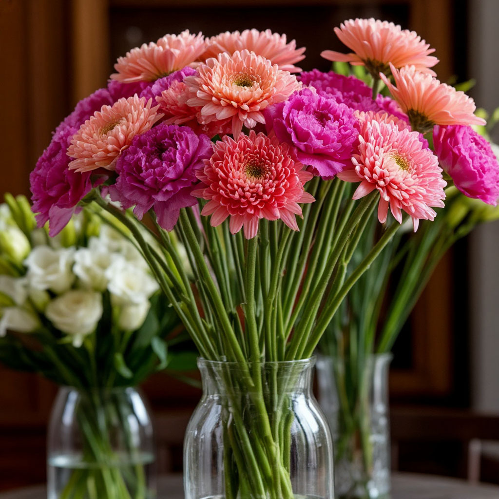 Уход за срезанными герберами