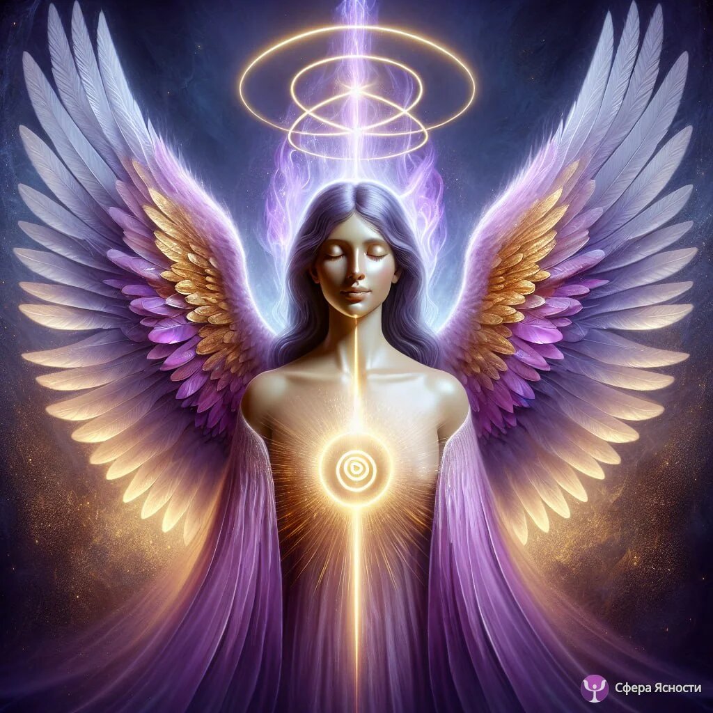 Архангел Задкиил. ИИ Генерация Савмея. Источник https://sferayasnosti.site/gallery