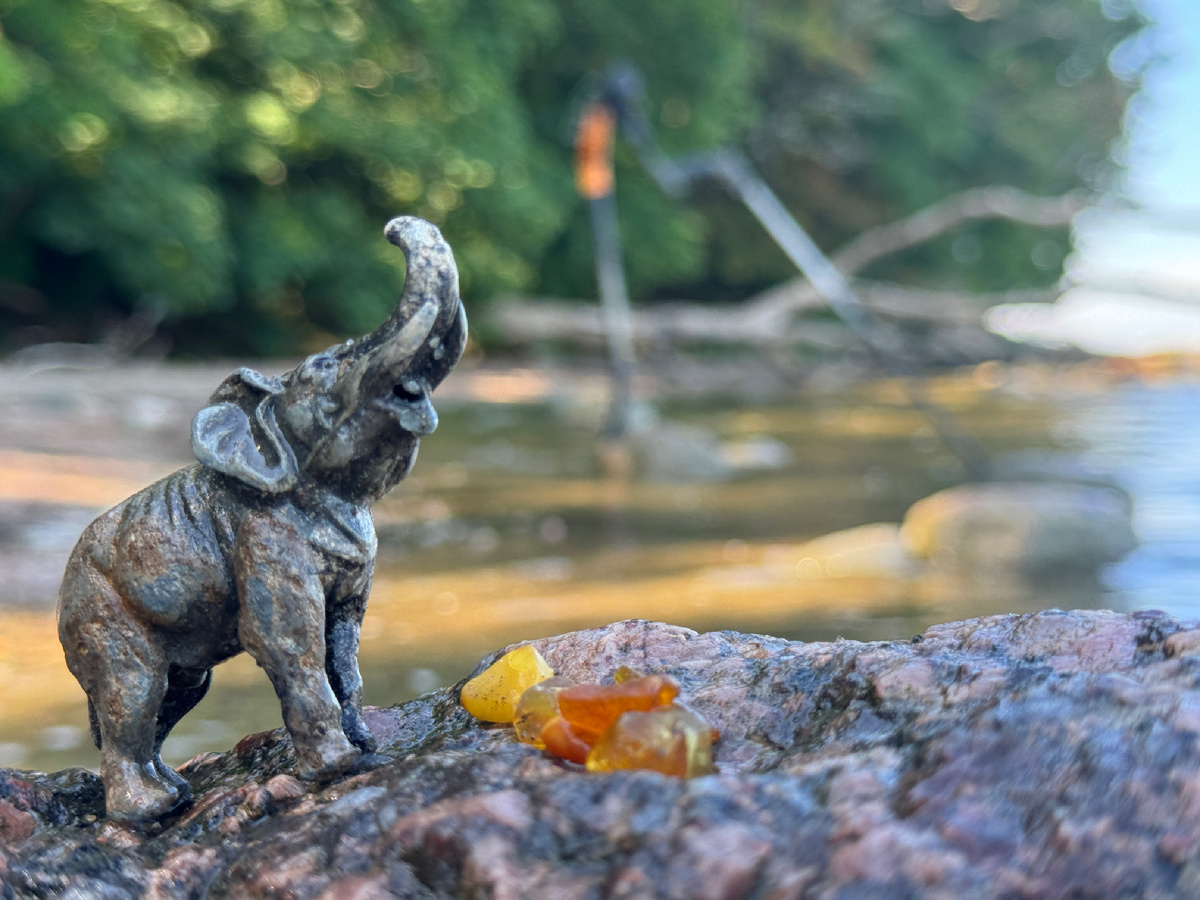 Слоненок, найденный мной на берегу Калининградского залива после шторма. Цинковый сплав. Довоенная Германия. 