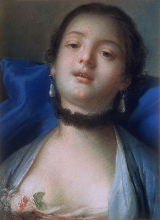 Франсуа Буше – Женская головка, 1730-е. 