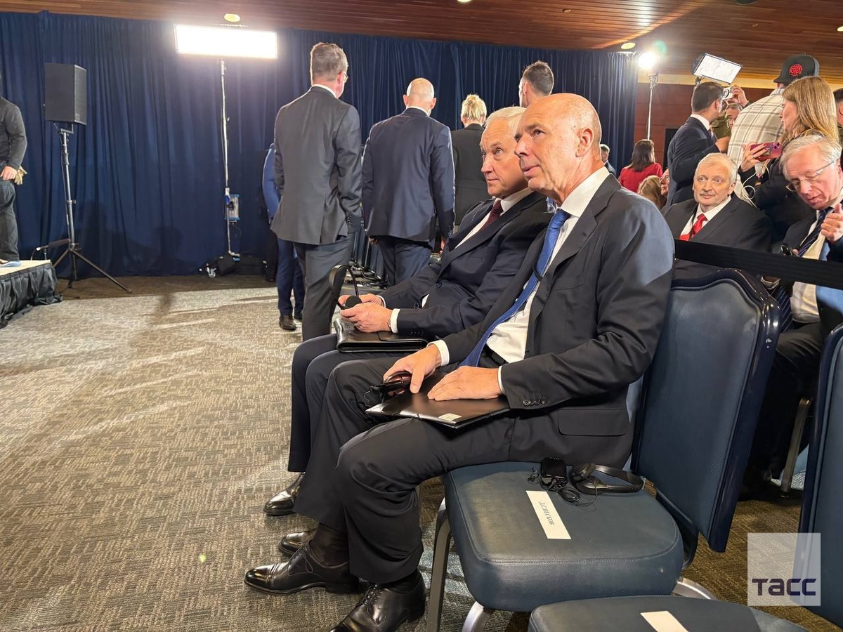 Российская делегация на совместной пресс-конференции лидеров РФ и США. Источник: ТАСС