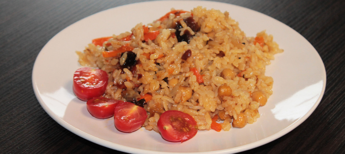    Этот грибной плов с нутом взорвал мой блог