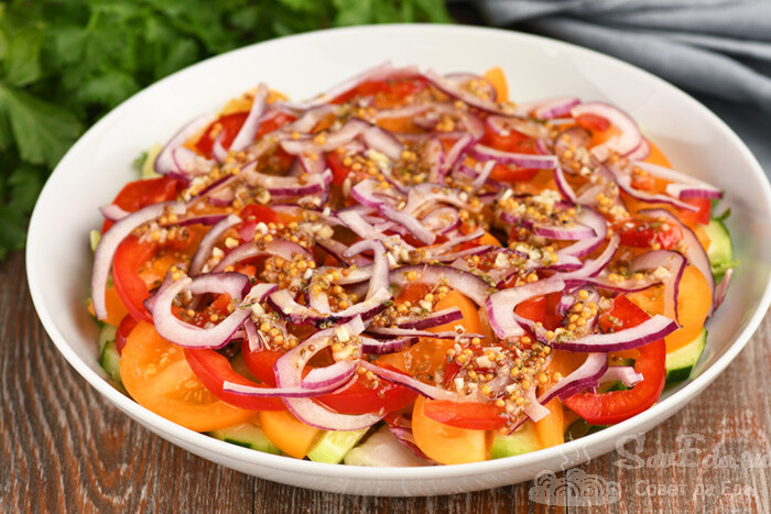 Лучшая заправка для овощных салатов! Плюс 5 салатов из свежих овощей с заправкой