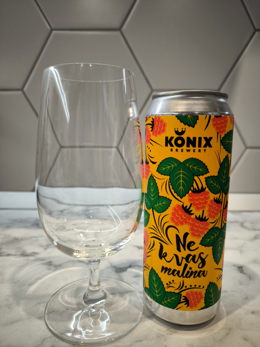 Пивной напиток "Ne Kvas Malina" (Не Квас Малина) от Konix Brewery
